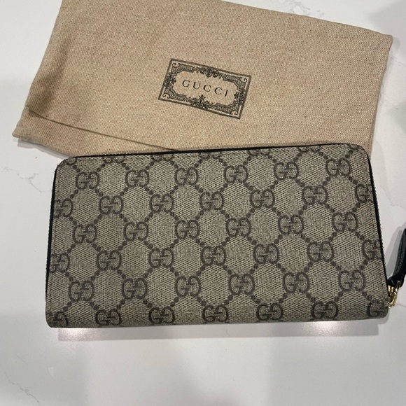 GG MARMONT BI-COLOR ZIP AROUND WALLET - Picture 3 of 5